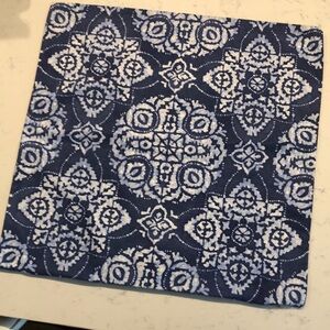 NBU Custom Blue and White Batik Pillow Cover